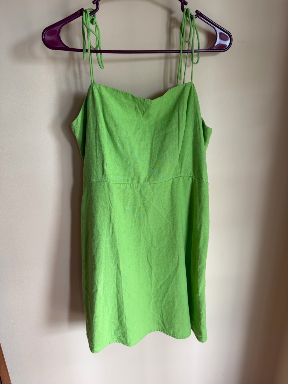 Old Navy Green Tie-Strap Mini Dress